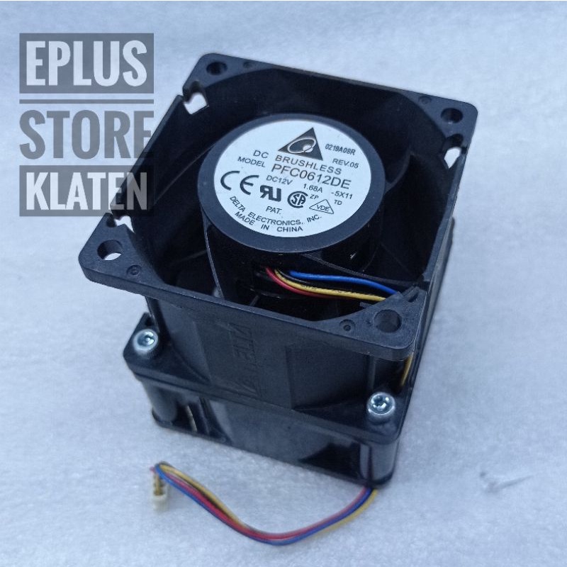 Kipas dc brushless delta 12v 6cm 1.68A 11800rpm delta highspeed kenceng