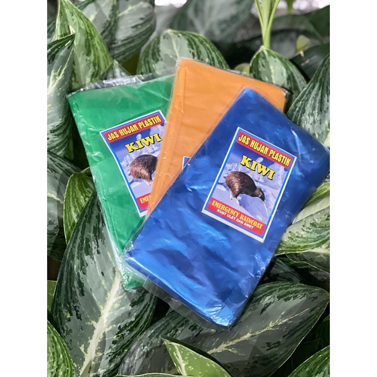 [1 PCS] JAS HUJAN PLASTIK LENGAN PANJANG PONCHO PONCO WARNA ACAK