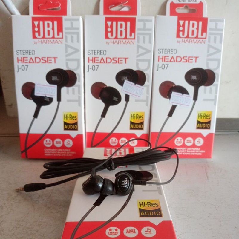 Handsfree Headset JBL By Harman J-07 Super Bass