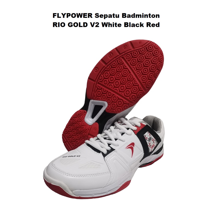 FLYPOWER Rio Gold V2 Sepatu Badminton Shoes