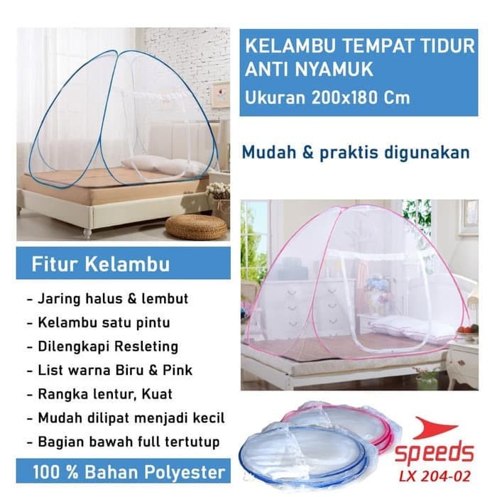 KELAMBU TIDUR / KELAMBU LIPAT / KELAMBU ANTI NYAMUK MENCEGAH DEMAM BERDARAH