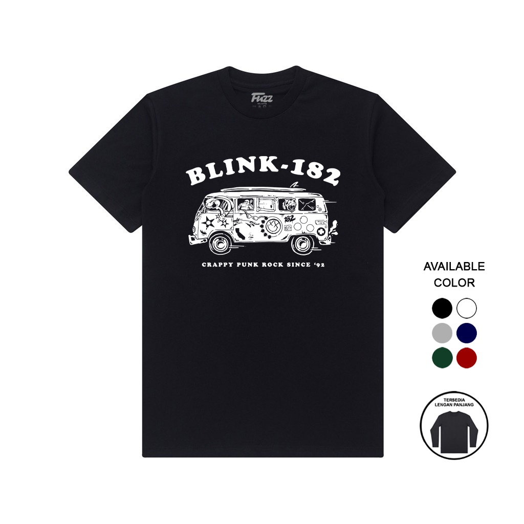 KAOS BAND | KAOS BLINK 182 | BAJU DISTRO MUSIK PUNK ROCK BLINK-182 PRIA DAN WANITA OVERSIZE