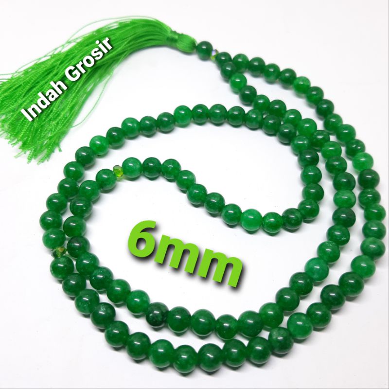 Tasbih Batu Giok Belang 6mm 99Butir original