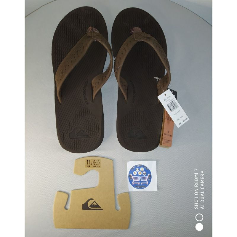 Sandal Sendal Slop Casual Quiksilver Left Coasta Leather Sandals Original AQYL101091
