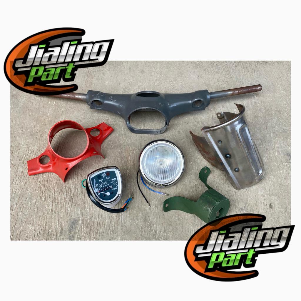 Batok atas batok stang stir honda c50 pispot set lampu spedo pispot full set stang honda pispot c50 