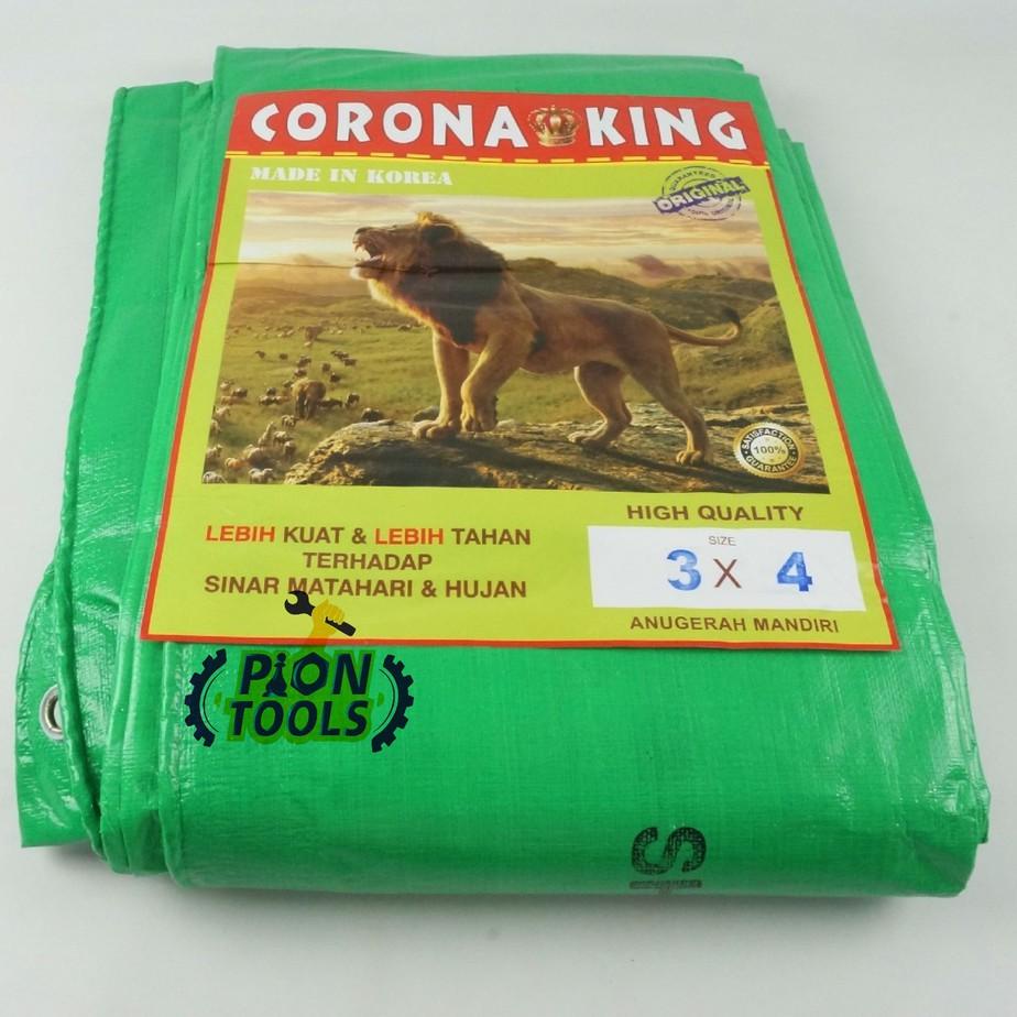 [PROMO IAW72] Terpal A12 3x4 meter Corona King (Hj) Terpaulin Terpal Korea Terpal kolam ikan Terpal 