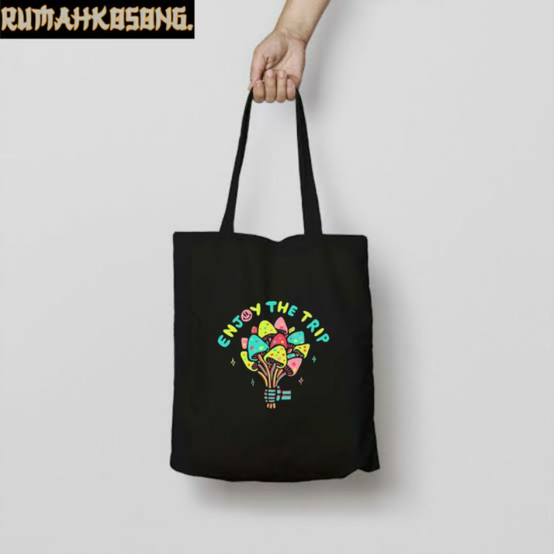 TOTE BAG ENJOY THE TRIP / TOTEBAG RESLETING HITAM / TOTEBAG BAND METAL / TAS JINJING / TOTEBAG CANVA
