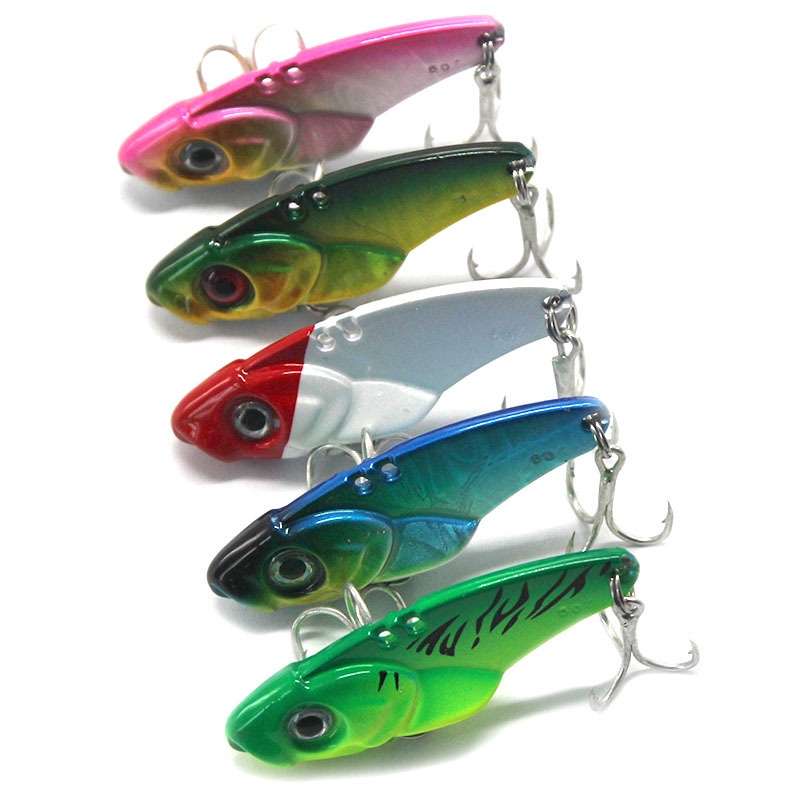 Umpan Pancing Hard Bait Bentuk Sendok Bahan Logam Dengan Kail Treble