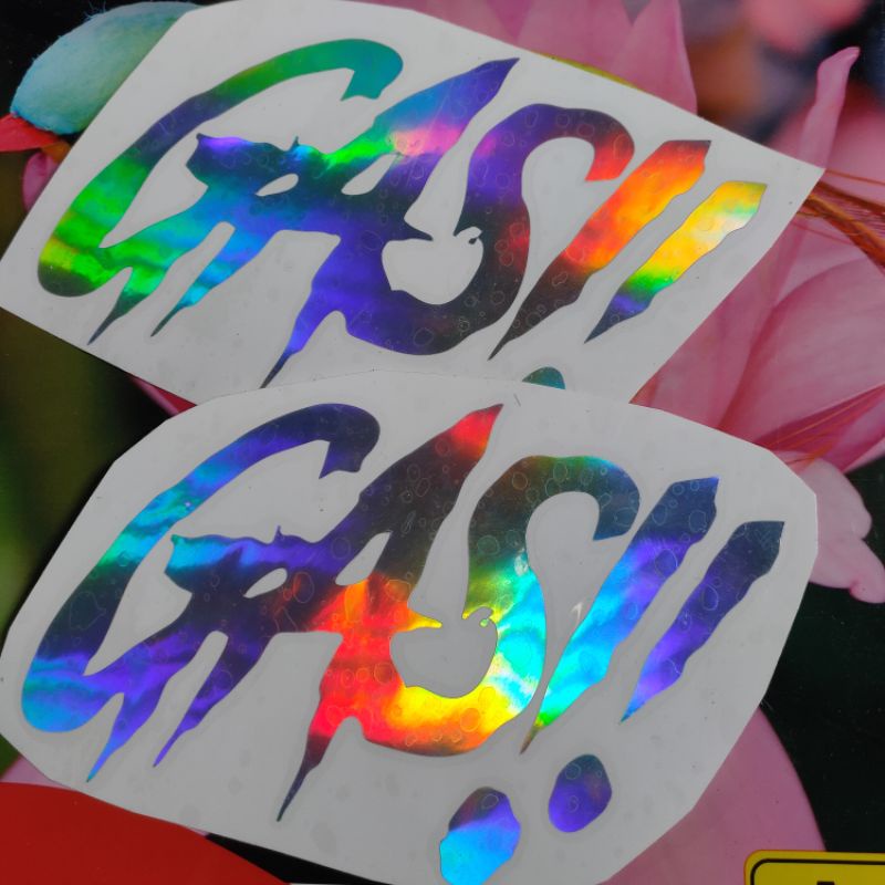 PROMO!! STIKER CUTTING VIRAL HOLOGRAM GAS!!