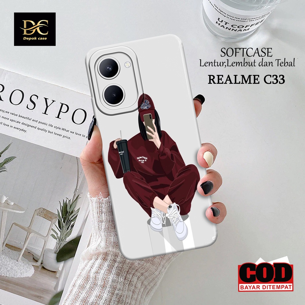 Case Realme C33 Terbaru - Fashion Case PASANGAN - Casing Hp Realme C33 Terbaru - Softcase Hp Realme 