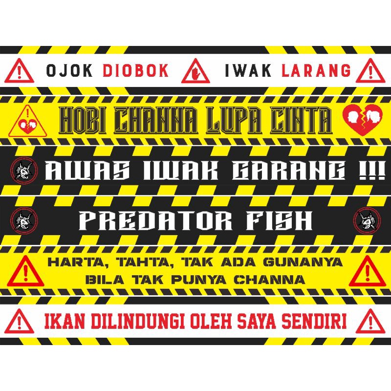 stiker aquarium chana