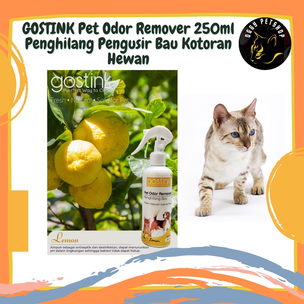 GOSTINK Pet Odor Remover 250ml Penghilang Pengusir Bau Kotoran Hewan