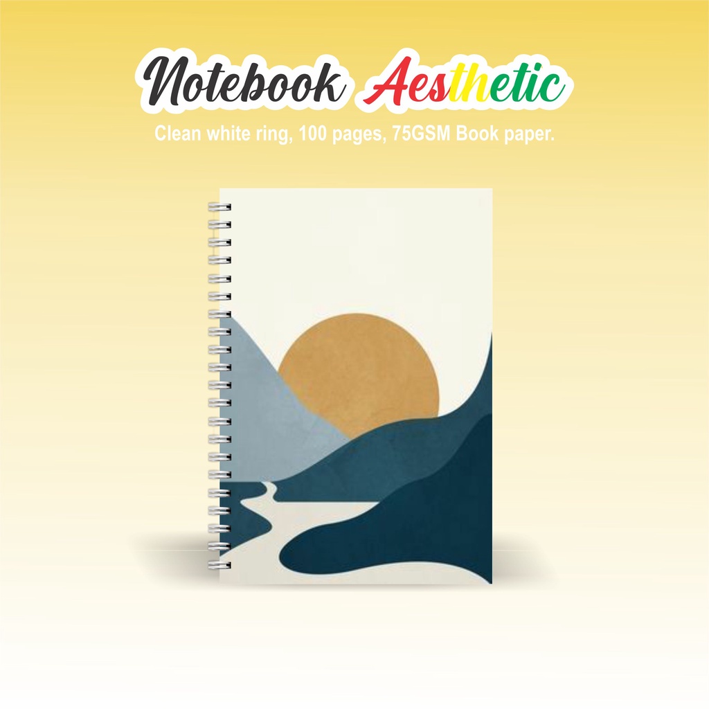 

Notebook Aesthetic BOOKPAPER GRID/KOTAK2#DOTTED/TITIK2#BLANK/POLOS#GARIS/LINE