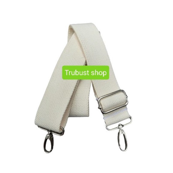 bag strap cotton tali tas selendang selempang katun lebar 3.8cm kait besi termurah