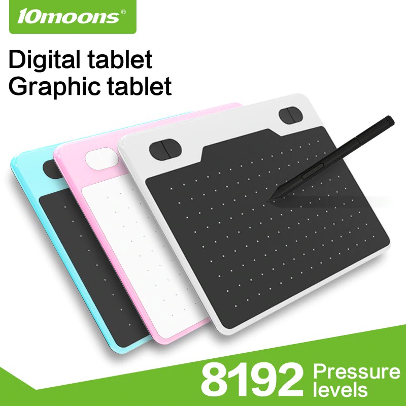 Alat Menggambar Graphics Digital Drawing Tablet 6 Inch with Stylus Pen - T503 - Black