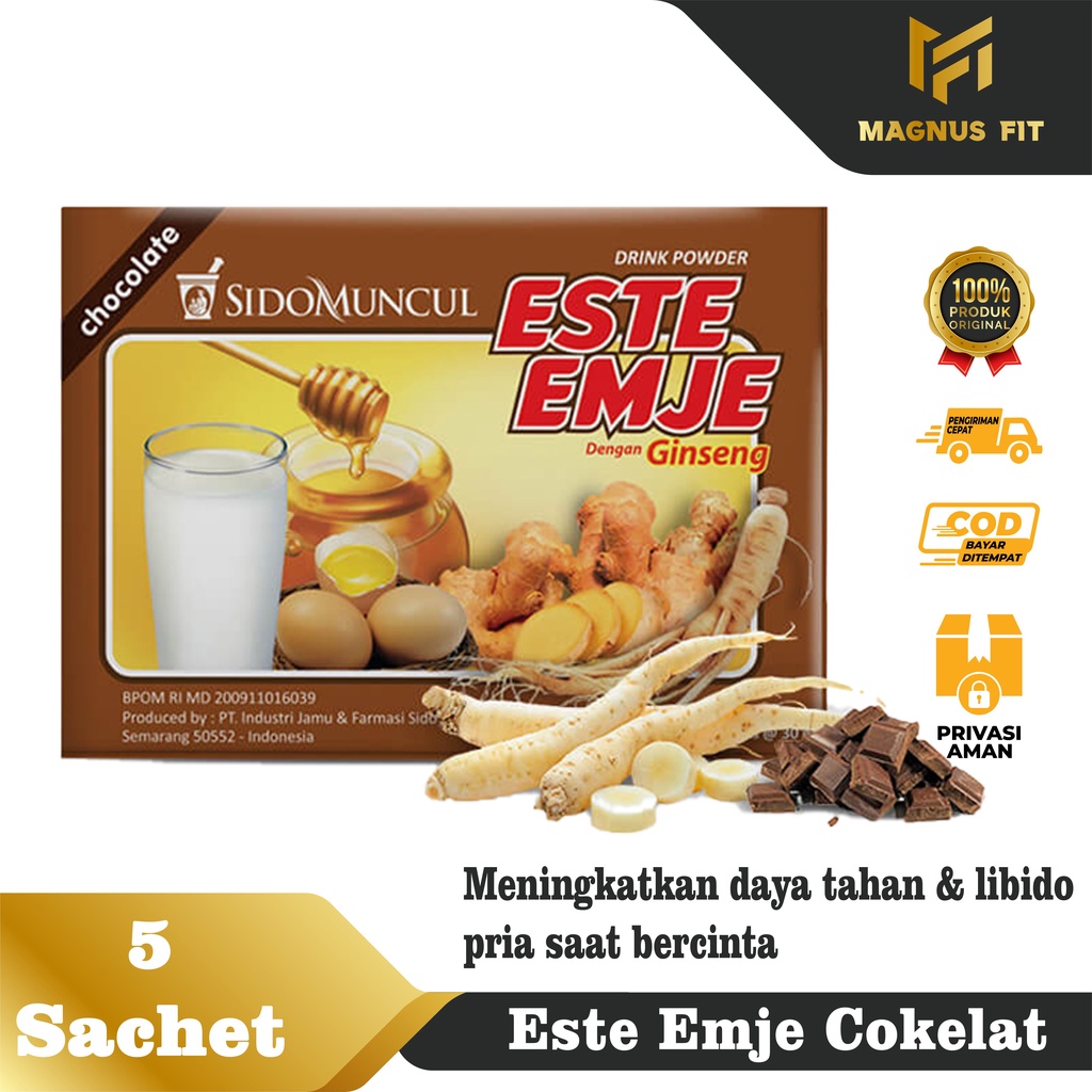 

☘️Magnus Fit☘️ Este Emje Sidomuncul Isi 5 Sachet- Minuman STMJ untuk Mencegah Masuk Angin & Menambah Stamina