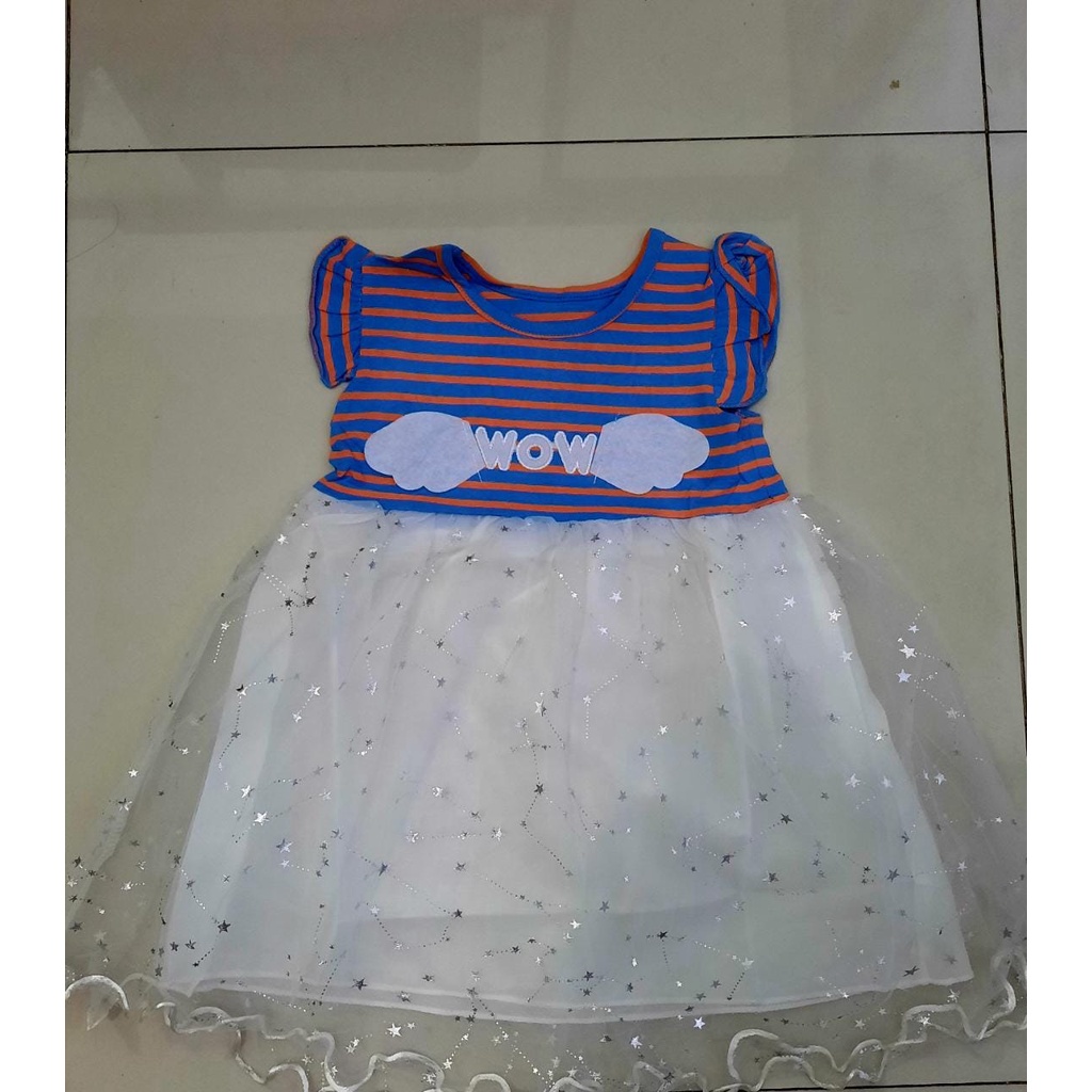 ASIN829 -Baju Dress Anak Import U12 Murah Lucu Dan Berkualitas