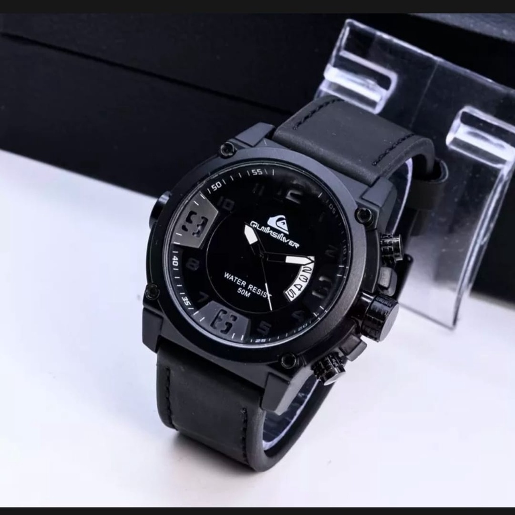 jam tangan pria tali kulit tanggal aktif jam tangan formal pria