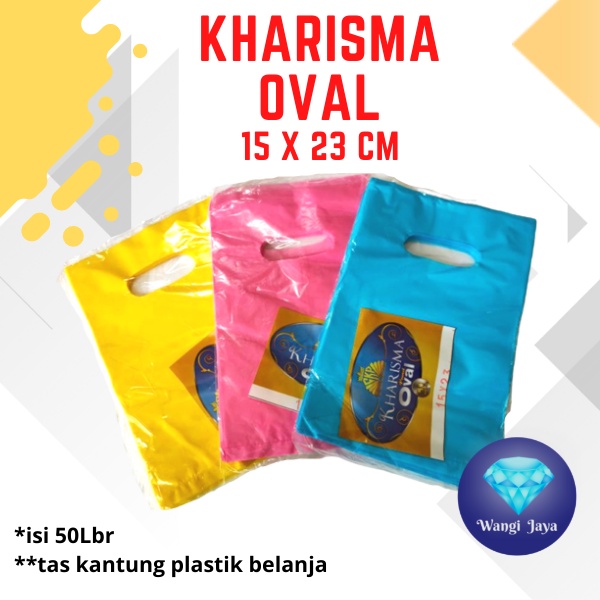 Termurah!!!Terlaris!!! Plastik Olshop kharisma Hd Oval Pound Kharisma 15 x 23 (50pcs)