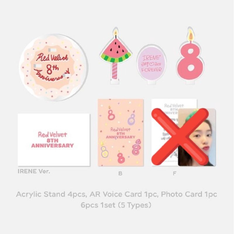 MD 8th Anniversary Irene Red Velvet RV Acrylic Stand Only