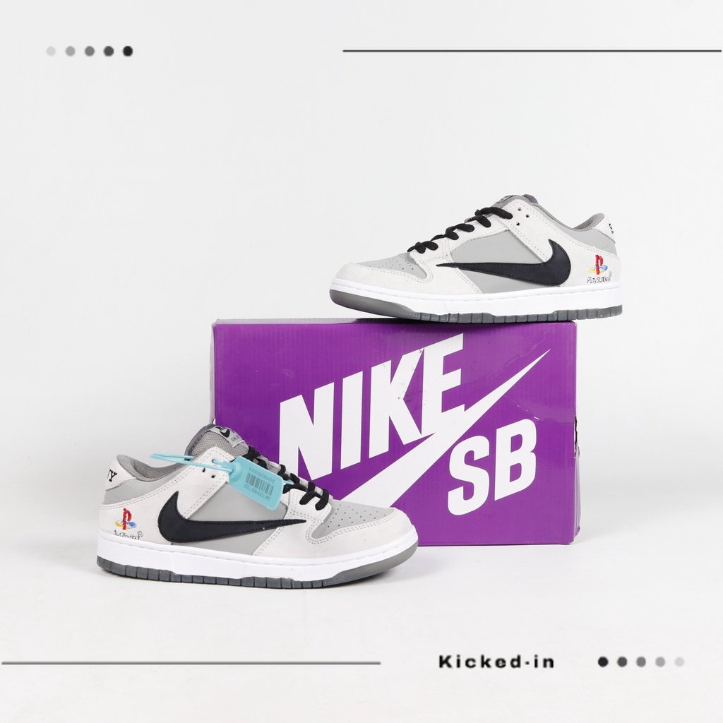 Sepatu Nike SB Dunk Low X Travis Scott X Playstation