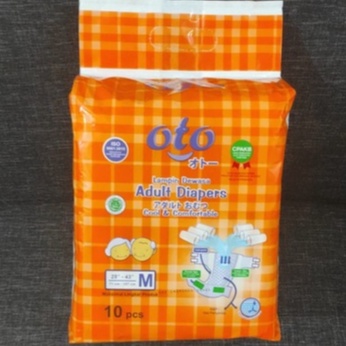 Oto Adult Diapers / Popok Dewasa model Perekat ukuran M isi 10