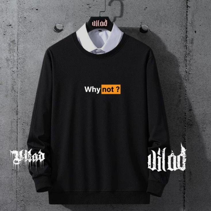 Hot Product--VILAD crewneck gambar . cn pria murah . cn pria distro . sweater tulisan jepang . crewn
