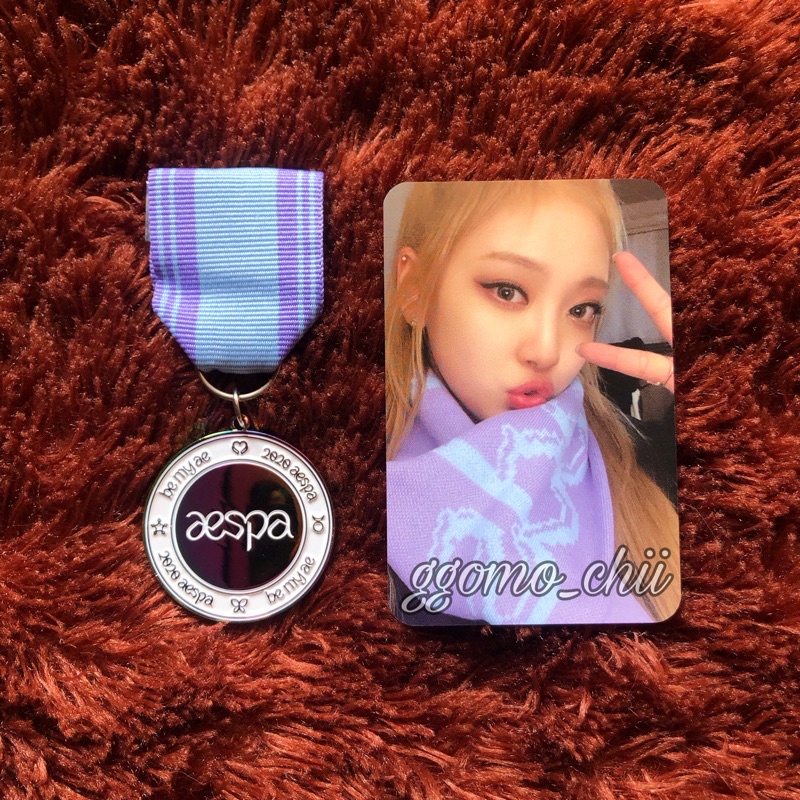 [Ready] Ningning aespa emblem badge smcu express smtown live 2022 photocard pc emblem only set fulls