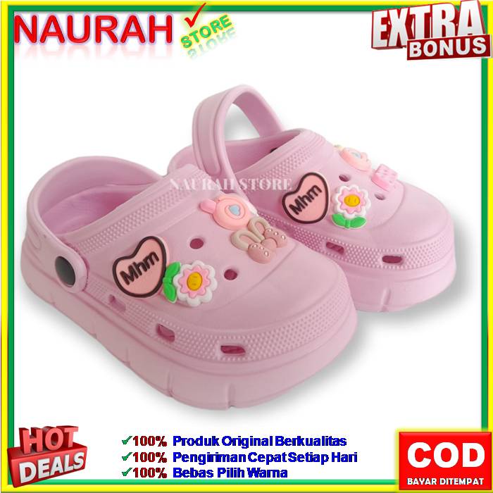 SANDAL ANAK ALINA E2022 A2 SENDAL FUJI VIRAL BAIM 100% ORIGINAL KUALITAS IMPORT SANDAL KODOK SANDAL BUAYA JELLY EVA RUBBER ANTI SLIP NYAMAN EMPUK LUCU