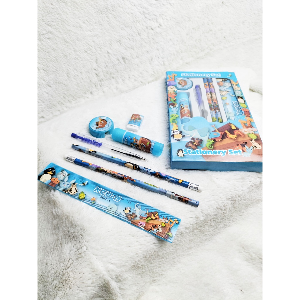 KING [ATS] Alat Tulis Set 7in1 / Stationery Set / Alat Tulis Anak / Alat Tulis Sekolah / Set Alat Tulis 7in1