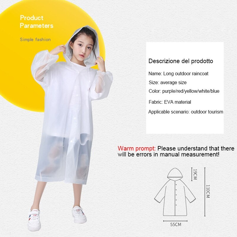 Jas Hujan Anak Warna Jas Hujan Tebal - Raincoat Anak - Mantel Jas Hujan Murah Import Berkualitas