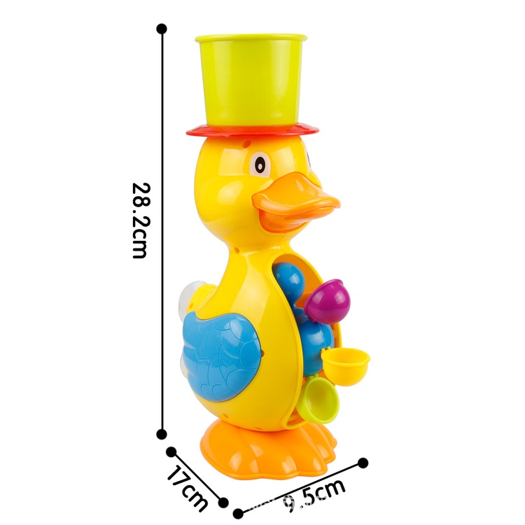 Mainan Mandi Bentuk Bebek Warna Kuning Untuk Bayi / Anak