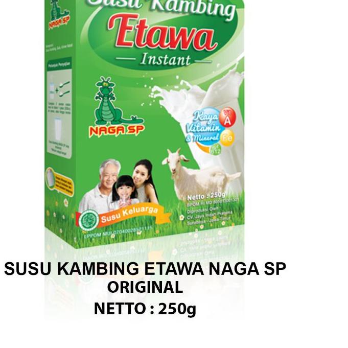 

✨STAR✨ Susu Kambing Etawa Naga SP Bubuk Instan Goat Milk Obat Maag Asam Lambung TBC & Paru 250gr 
