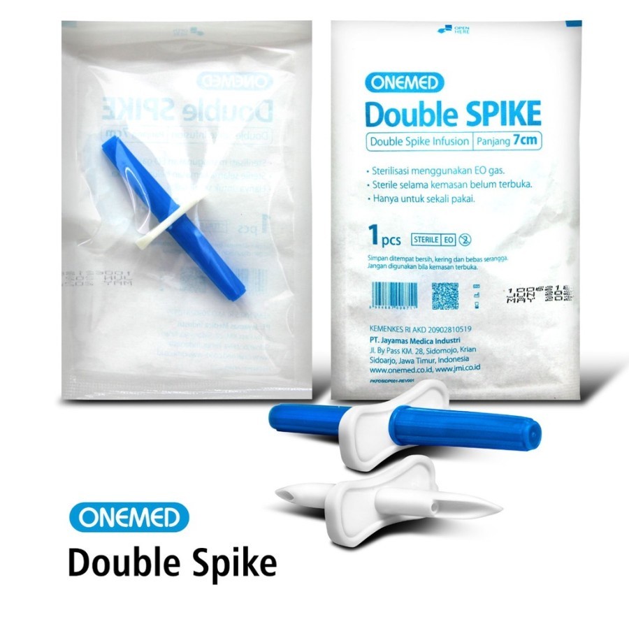 DOUBLE SPIKE Infusion / Alat untuk Cairan infus 7cm ONEMED