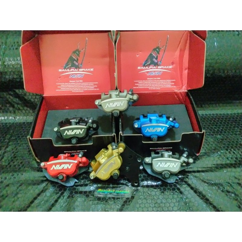 KALIPER NISSIN 2 PISTON TANPA BREKET KALIPER NISSIN SAMURAI BRAKE 2P 2PISTON TANPA BREKET KALIPER DE