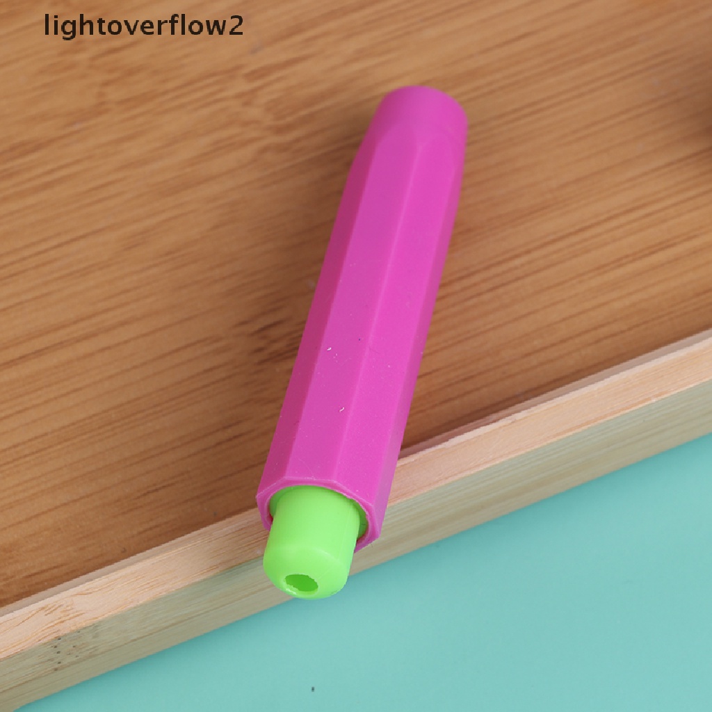 (lightoverflow2) 5pcs / Set Holder Kapur Warna-Warni Anti Racun Untuk Mengajar