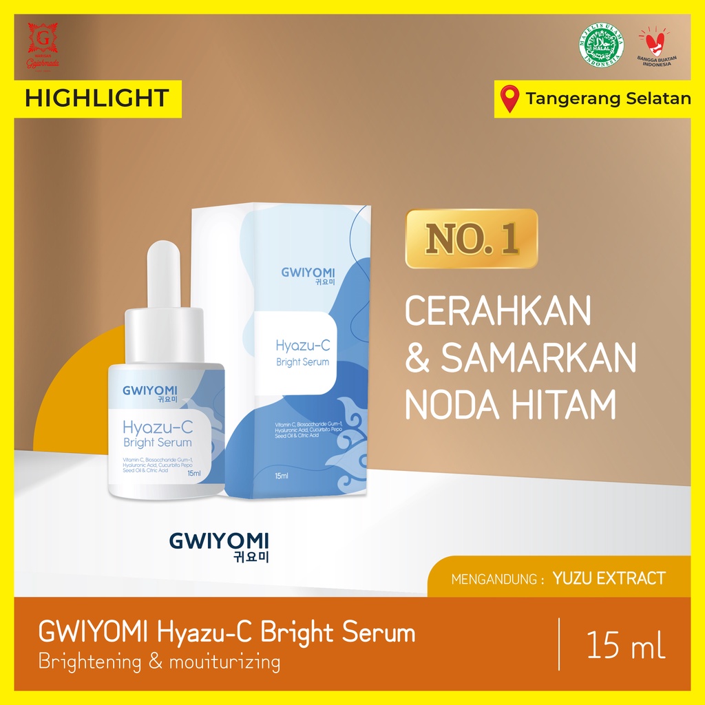 Serum Pemutih Wajah Gwiyomi - 15 ml - Hyazu-C Bright