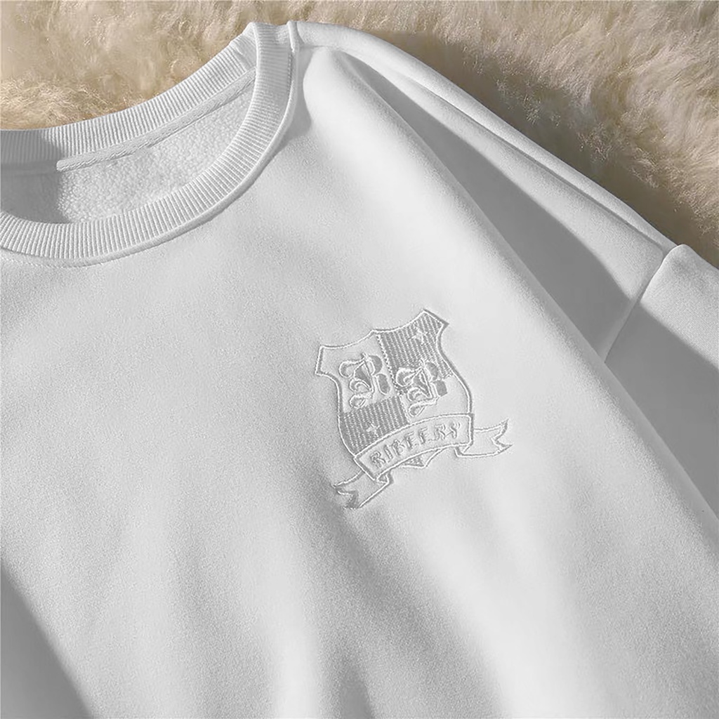 Sweater Crewneck Sweatshirt Ribers Cowok Cewek / Pria Wanita Ootd - Baju Wanita - Bahan Fleece - Allsize