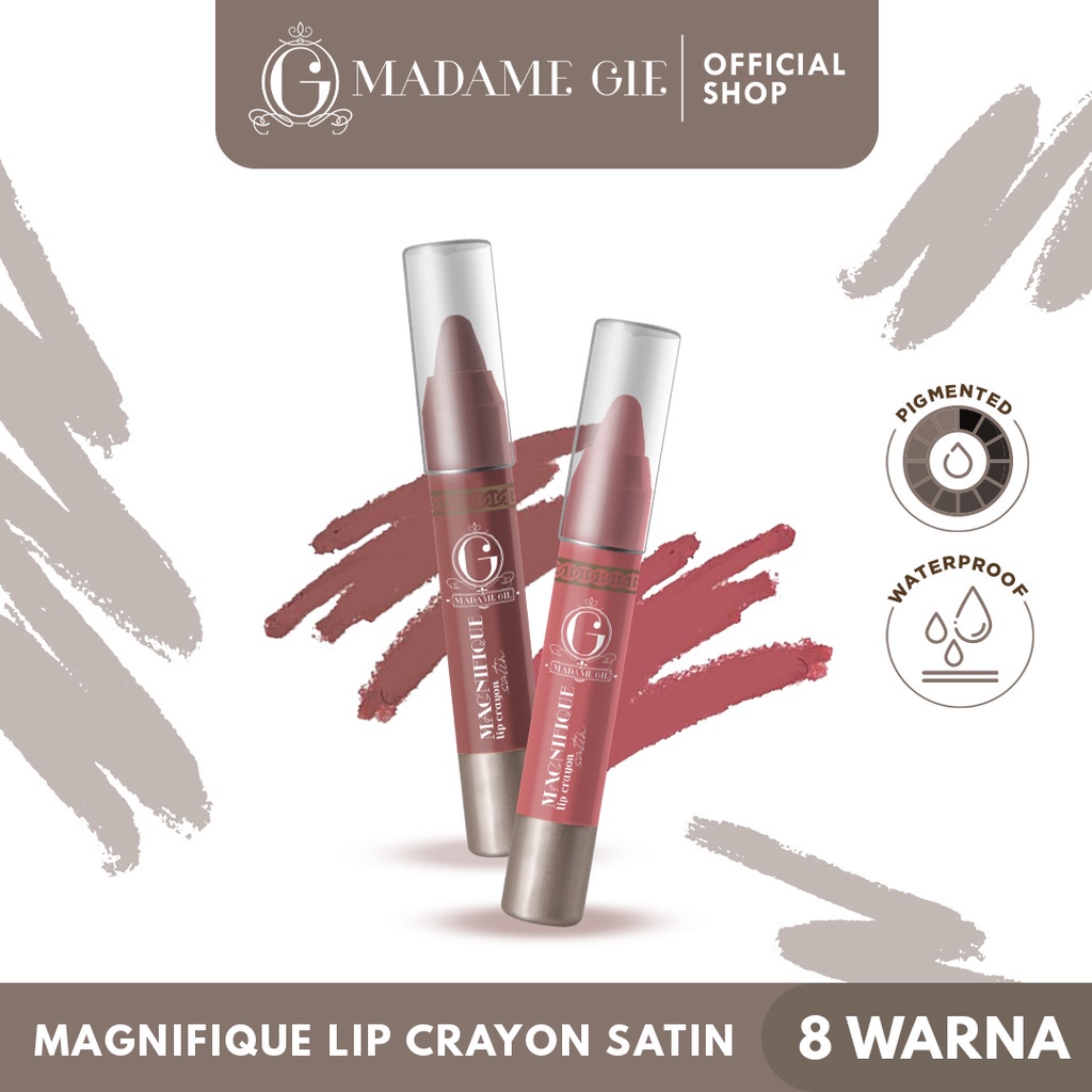 MAGNIFIQUE LIP CRAYON SATIN | MADAME GIE | LIP MATTE &amp; MOISTURIZING