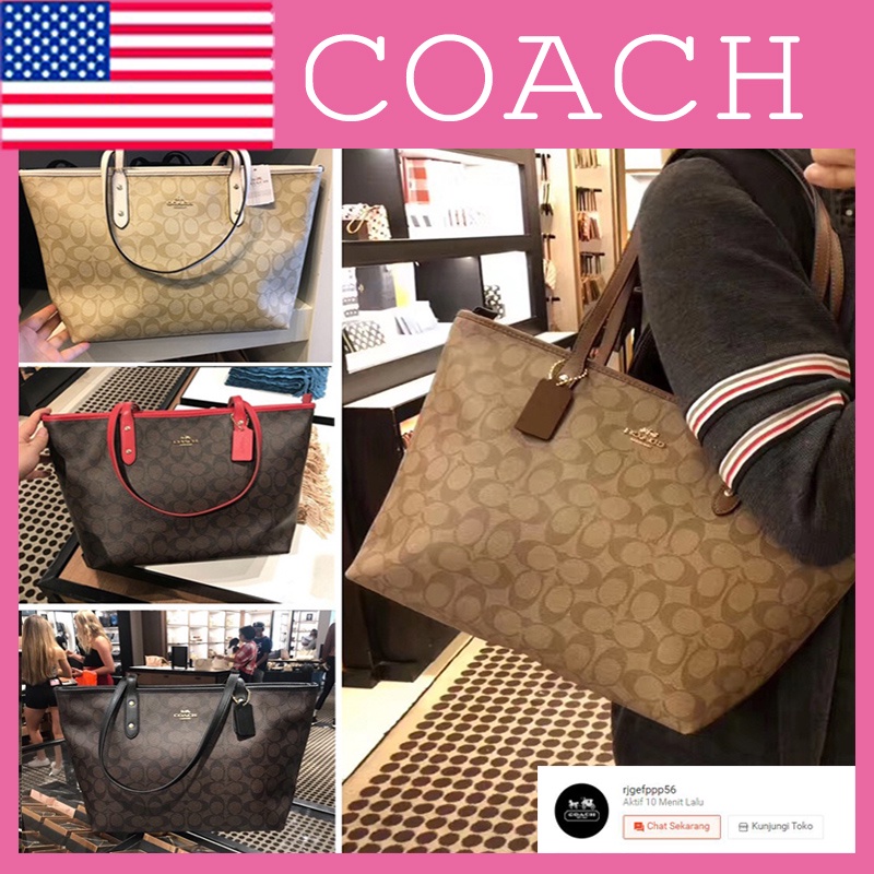 Siap Dikirim】Coach 100% Tas Wanita Asli/F58292/Tas Messenger Wanita/Tas Belanja/Tas Tangan/Tas Belan