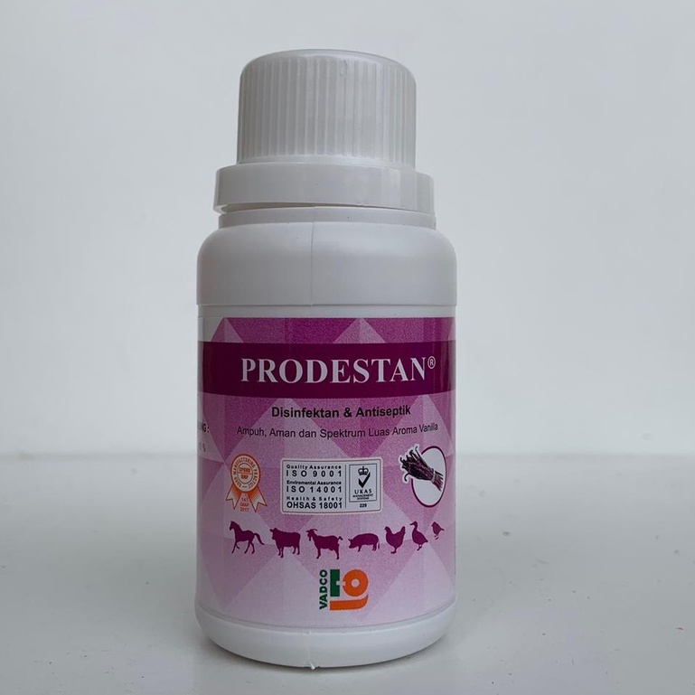 PRODESTAN 100ml - Desinfektan pmk - Desinfektan kandang Aroma Vanila Antiseptik Anti Virus Kuman Bakteri