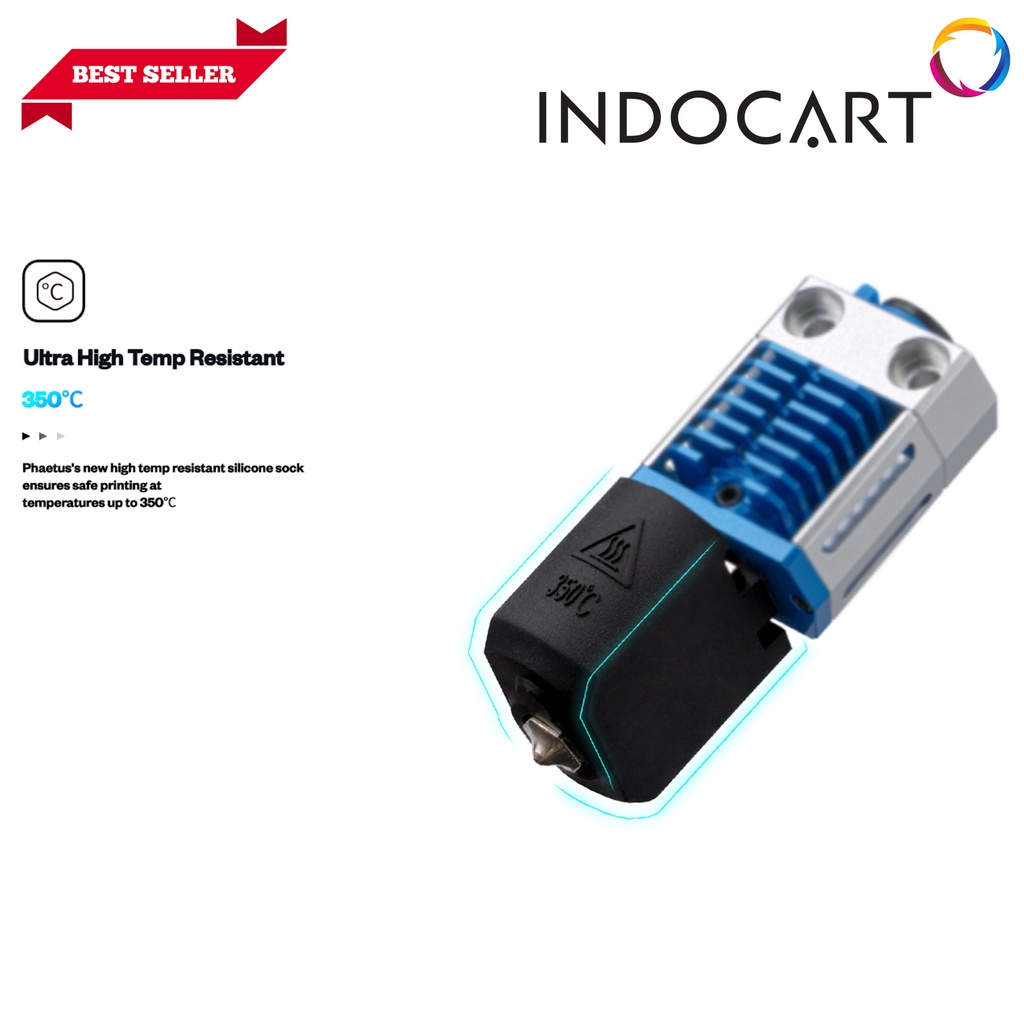 INDOCART 3D Printer HotEnd Ori Phaetus DragonFly Hotend HIC HF Blue