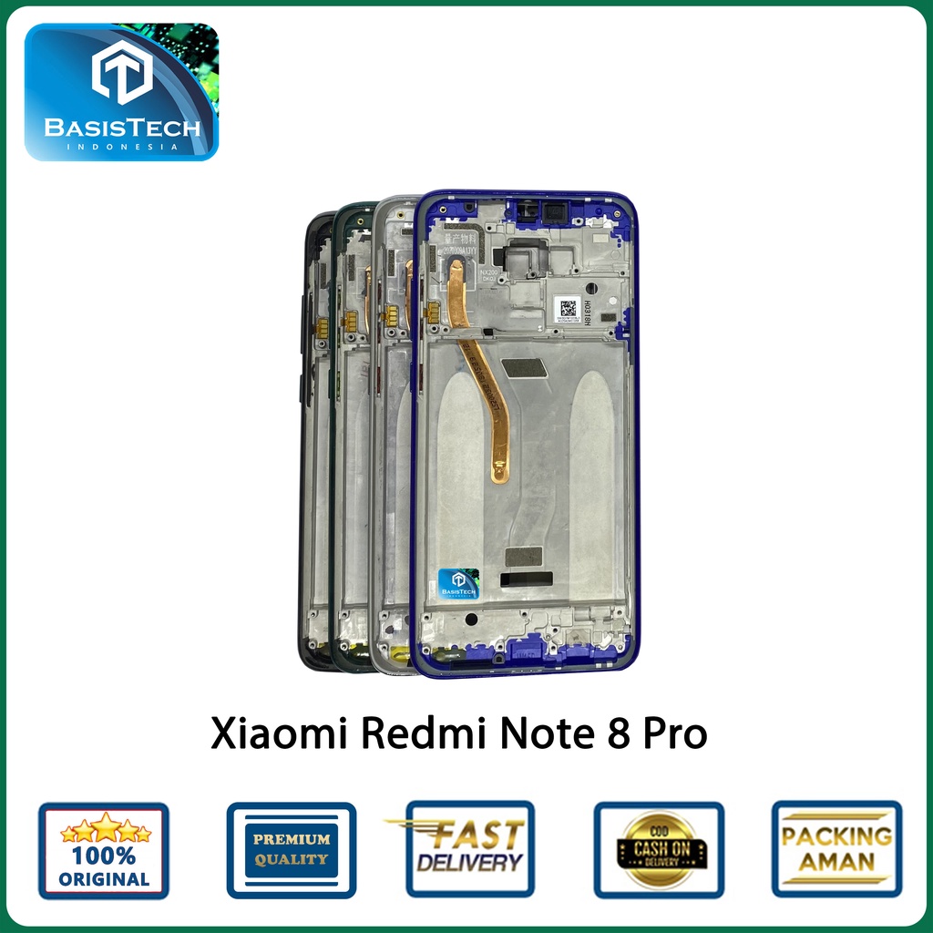 FRAME TATAKAN LCD XIAOMI REDMI NOTE 8 PRO ORIGINAL QUALITY