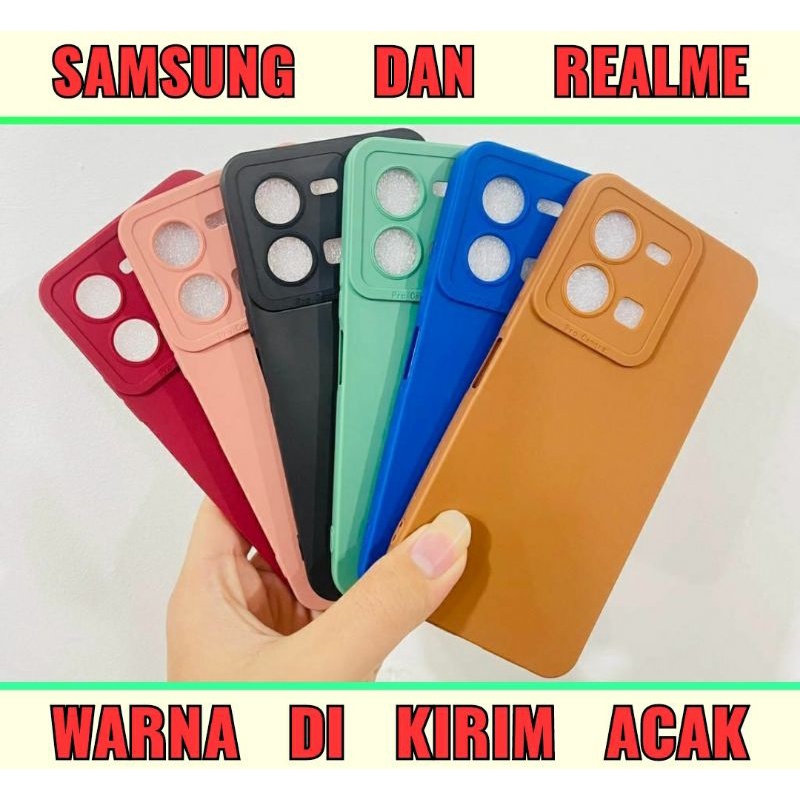 SILIKON SOFTCASE PRO CAMERA TPU MACARON PELINDUNG CAMERA SAMSUNG REALME ALL TIPE