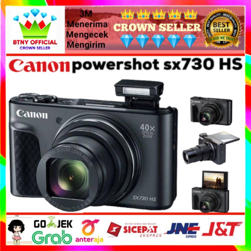 CANON PowerShot SX730 HS Kamera PowerShot SX730 HS Camera Pocket Hitam