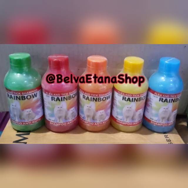 Rainbow Shampoo Kucing 250ml Shampoo Kucing Anti Kutu Tic Flea Scabies Shampo Sampo Kucing 250 ml