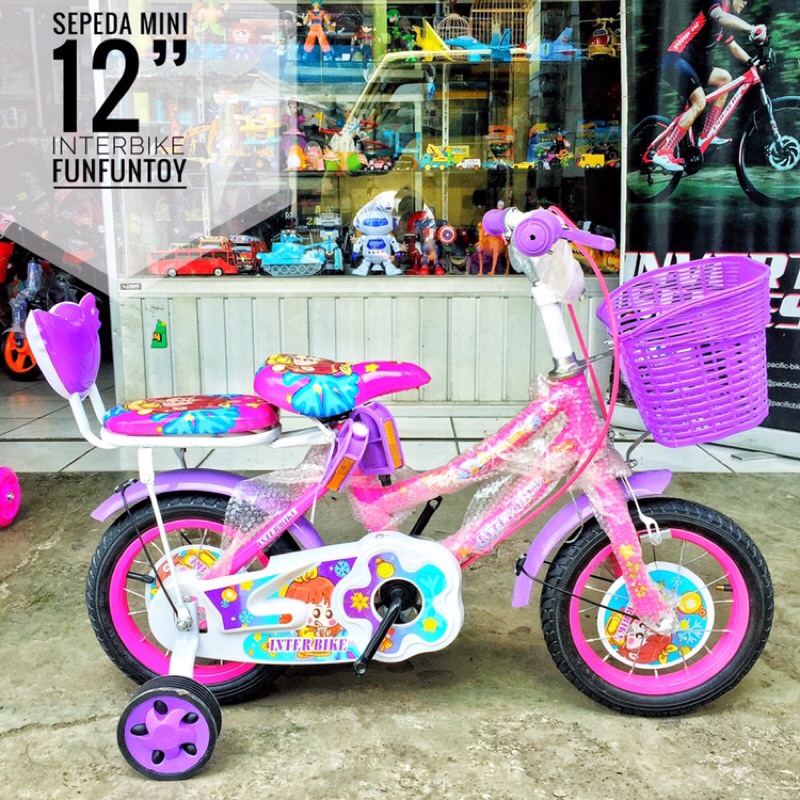 Sepeda Anak Perempuan Mini 12 inch InterBike/Interbike