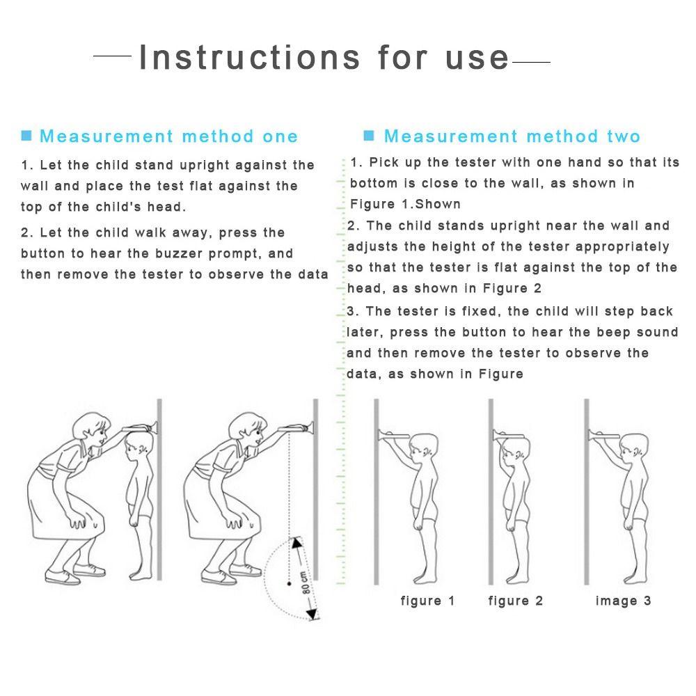 Solighter Alat Ukur Tinggi Badan Portable Rule Sensor Handheld Alat Ukur