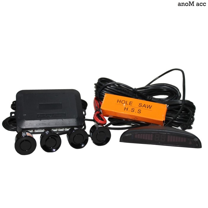 Sensor parkir mobil 4 Titik / 4-Point Parking Sensor / Sensor Mundur