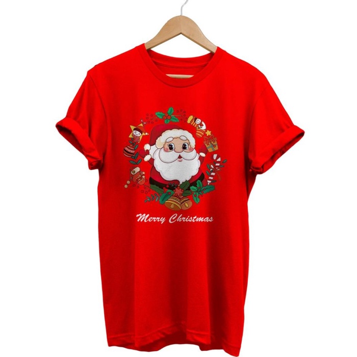 BAJU NATAL - KAOS NATAL SANTA CANDIES - TSHIRT MERRY CHRISTMAS